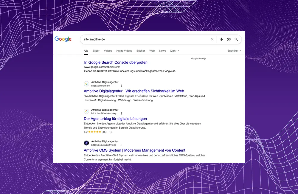 Google Indexierung überprüfen Google Indexierung überprüfen