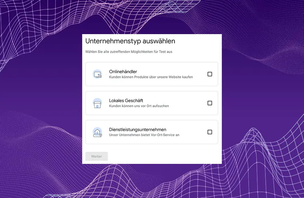 Google Unternehmensprofil Unternehmenstyp Google Unternehmensprofil Unternehmenstyp