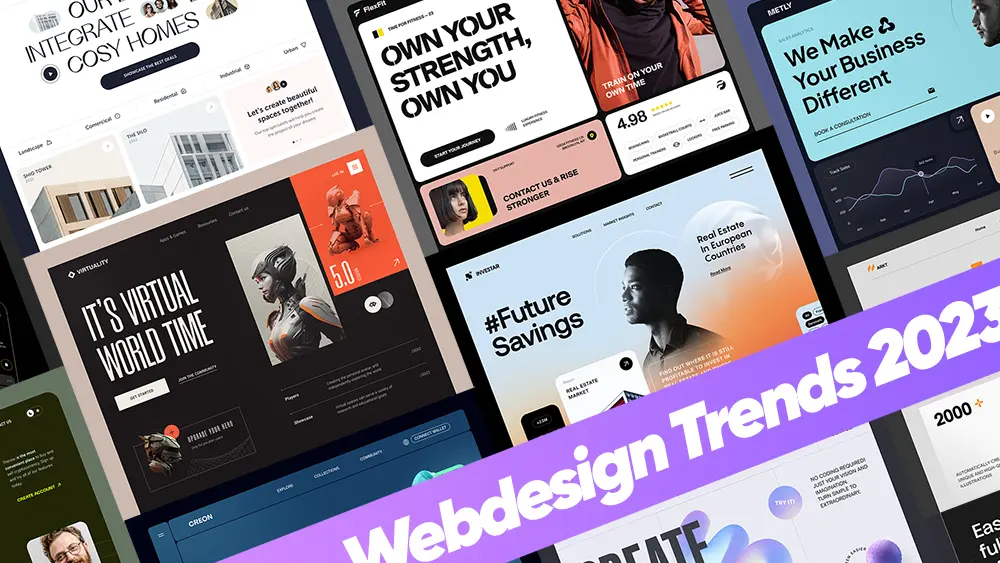 Website - Webdesign Trends 2023 - Webdesign trends für 2023 - Standard Layouts - Designer zeigen was Sie können - Ambitive Digitalagentur