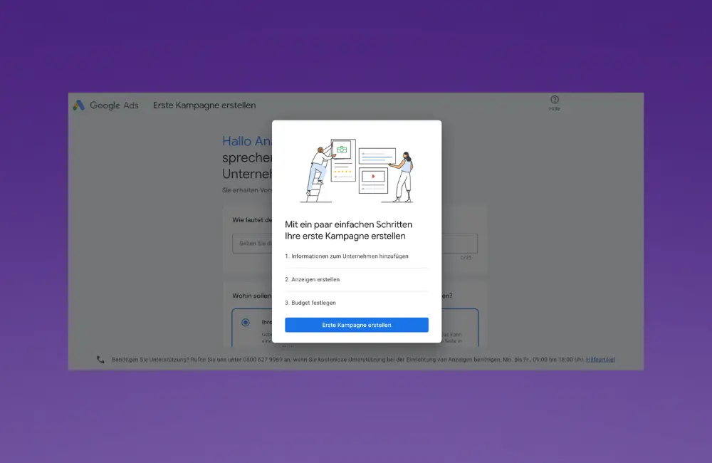 Google Ads Konto erstellen Google Ads Konto erstellen