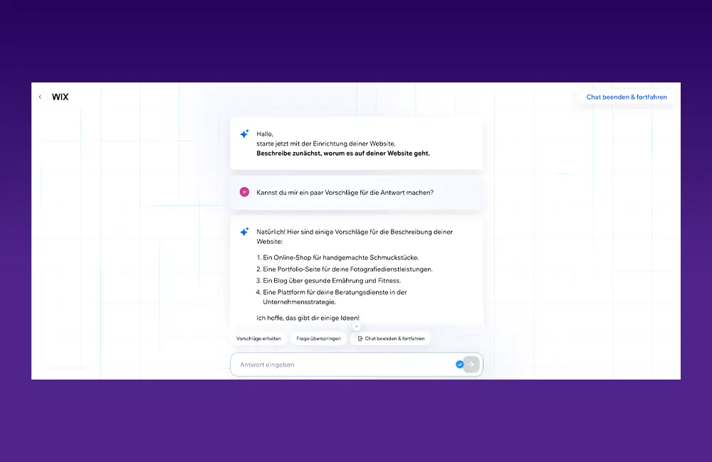 Website mit KI erstellen Website mit KI erstellen