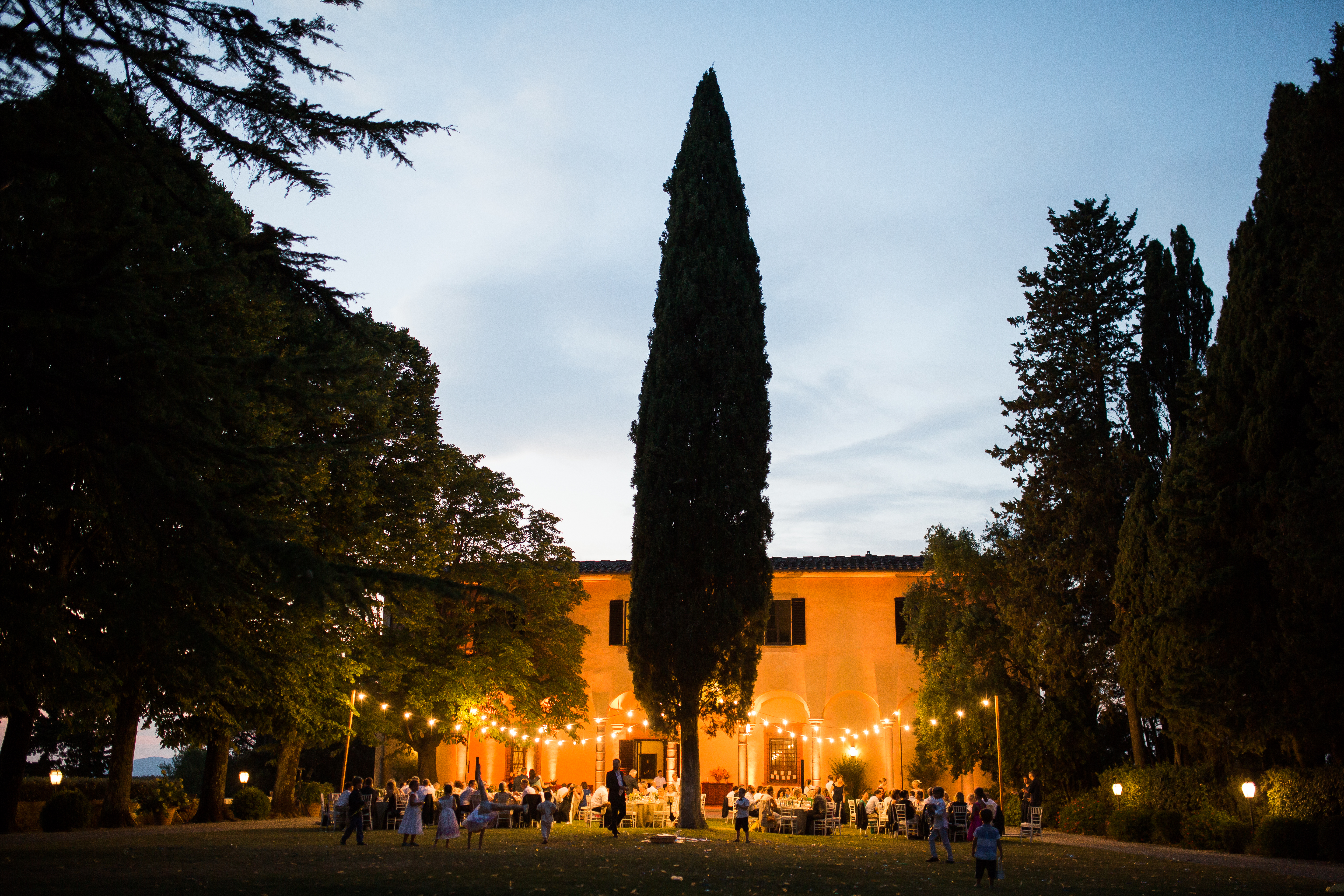 Tische Hochzeit im Freien Italien