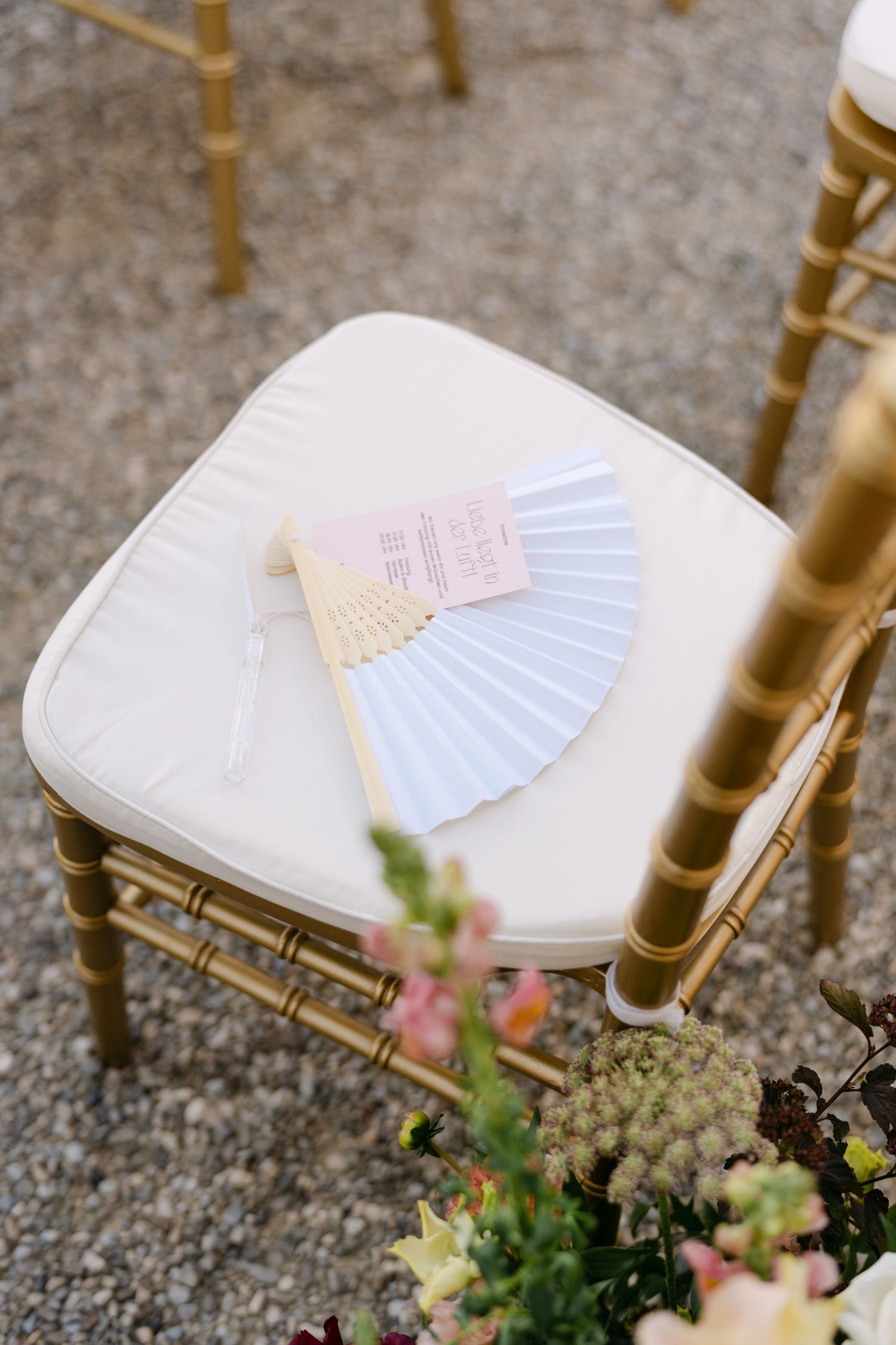 Fächer Hochzeit Sommer Italien