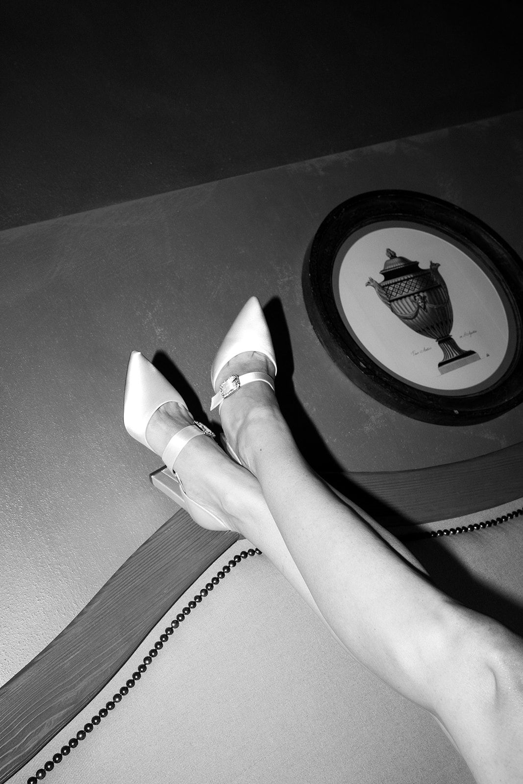 Schwarz Weiß Bild Braut Schuhe