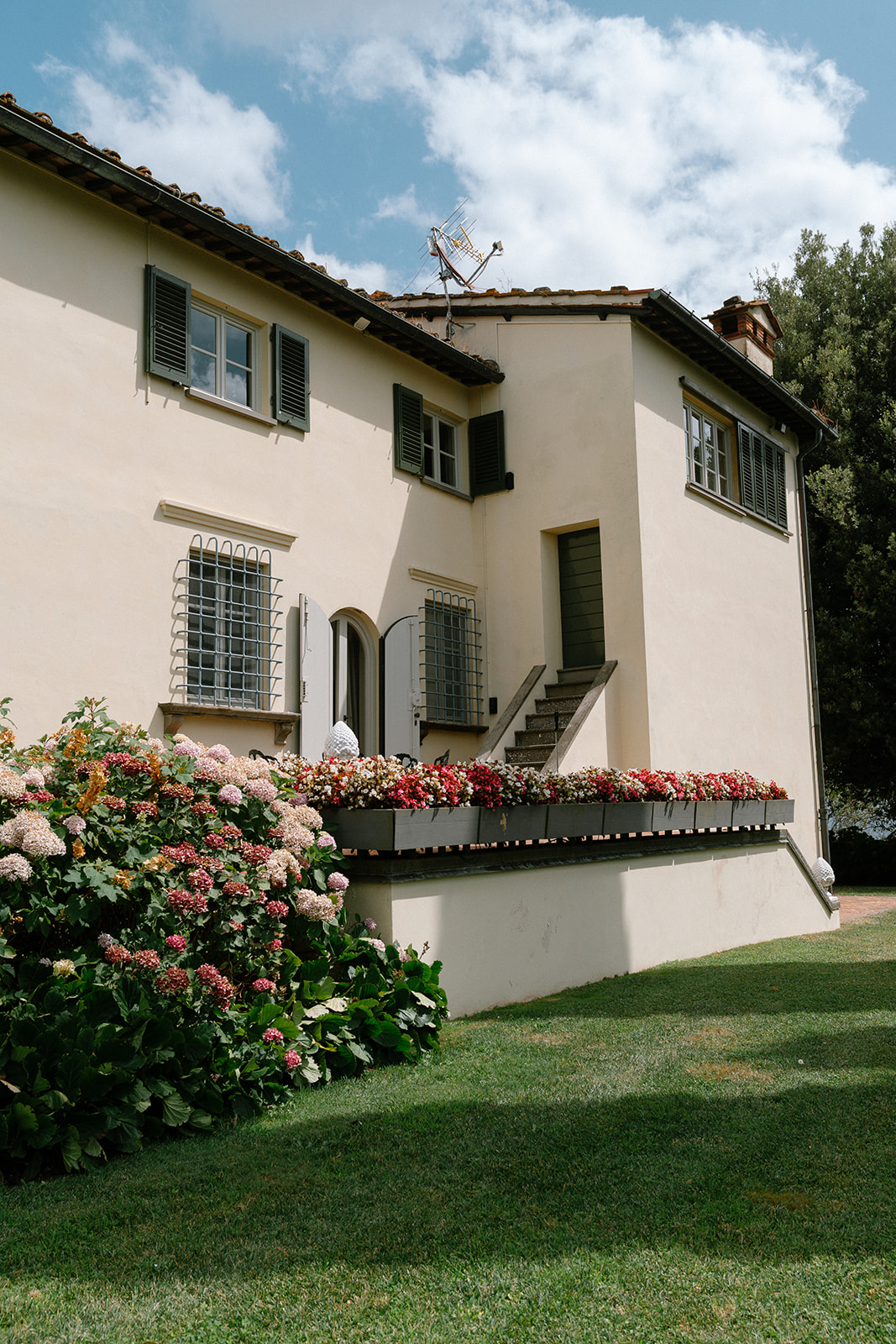 Brautpaar Kuss mit Fontänen, Anschnitt Torte