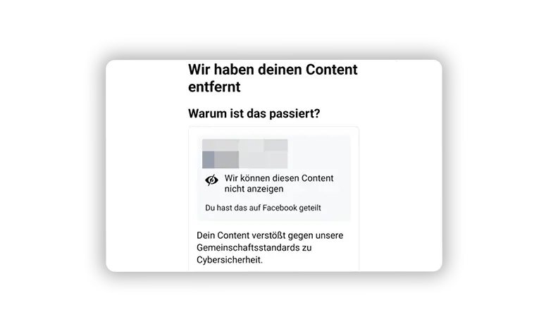 eingeschränkter Content