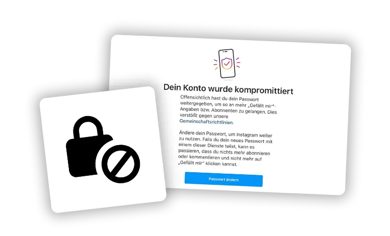 Instagram Account kompromittiert – Passwort funktioniert nicht