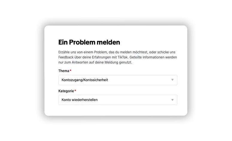 TikTok Acount wiederherstellen – Kein Zugriff auf E-Mail-Adresse und Telefonnummer TikTok Acount wiederherstellen – Kein Zugriff auf E-Mail-Adresse und Telefonnummer