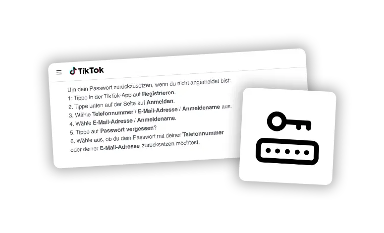 Konto mit Telefonnummer oder E-Mail-Adresse wiederherstellen Konto mit Telefonnummer oder E-Mail-Adresse wiederherstellen