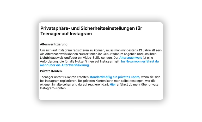 Ab wie viel Jahren ist Instagram? Verarbeitung Kritik Social Media
