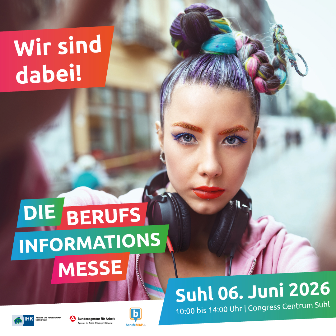 13.06.26 | Berufsinformationsmesse der IHK in Suhl Vorschaubild Veranstaltung