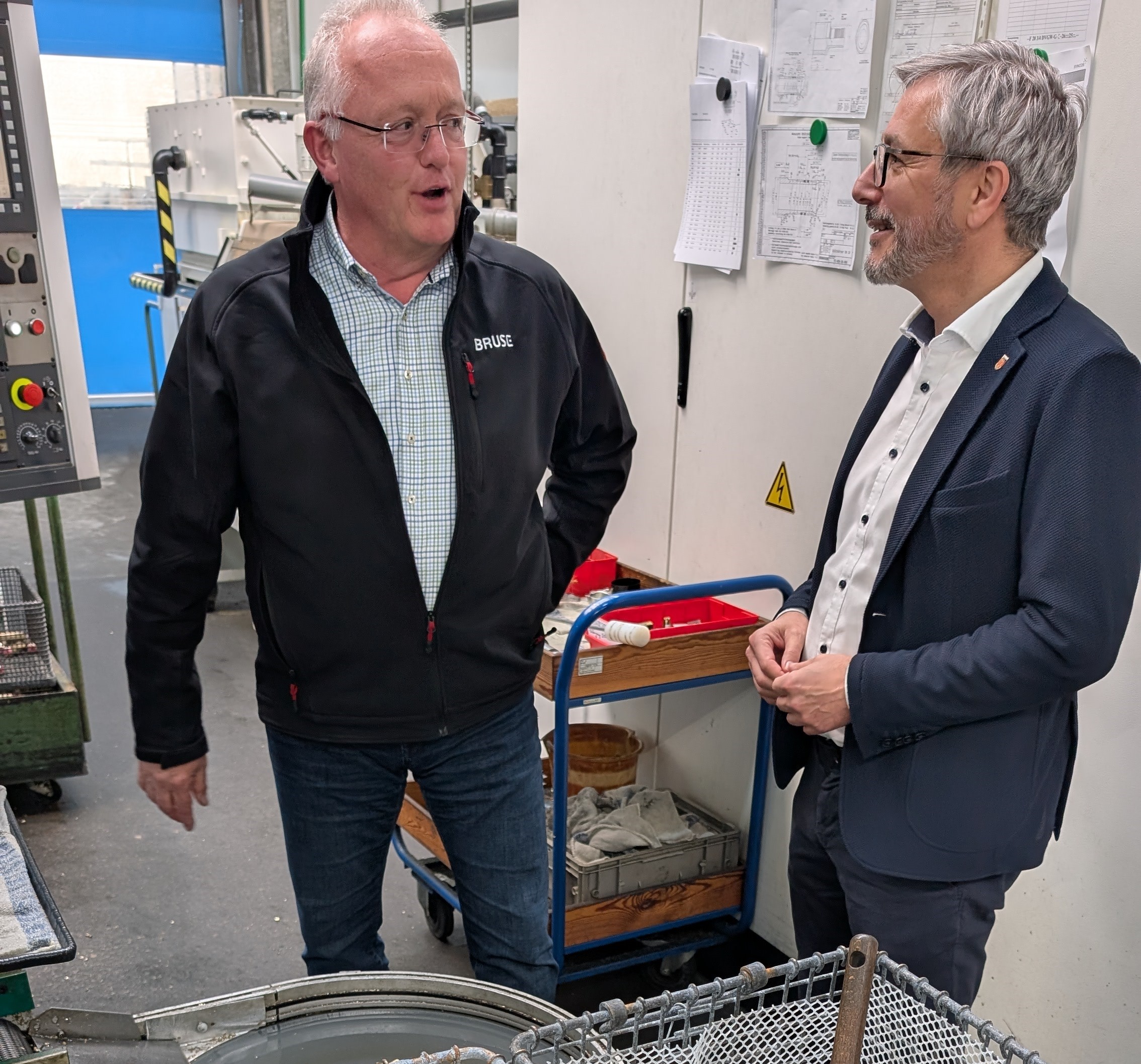 Gespräch Christian Bruse mit Oberbürgermeister Andre Knapp