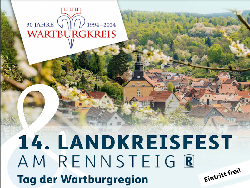 25.05.24 | Tag der Wartburgregion, (inkl. 30 Jahre Wartburgkreis & 14. Landkreisfest am Rennsteig), Steinbach	 Vorschaubild Veranstaltung