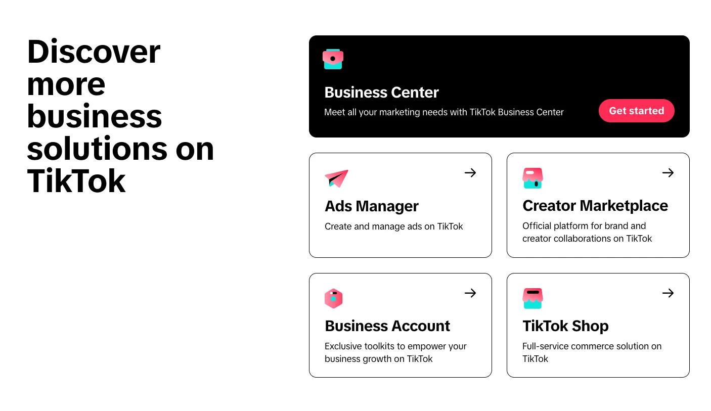 TikTok Business Solutions 