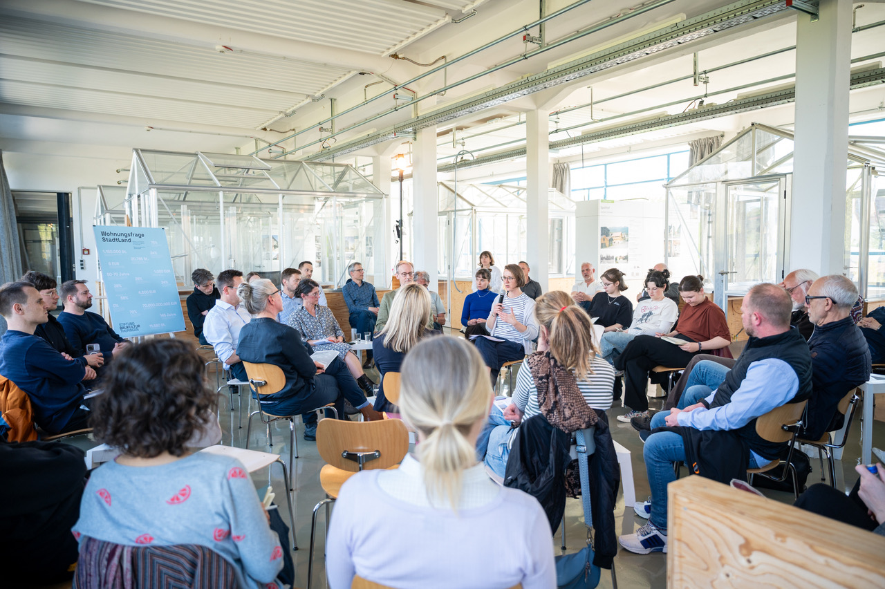 Die Fishbowl des Baukultur-Gesprächs lud zum Mitreden ein.